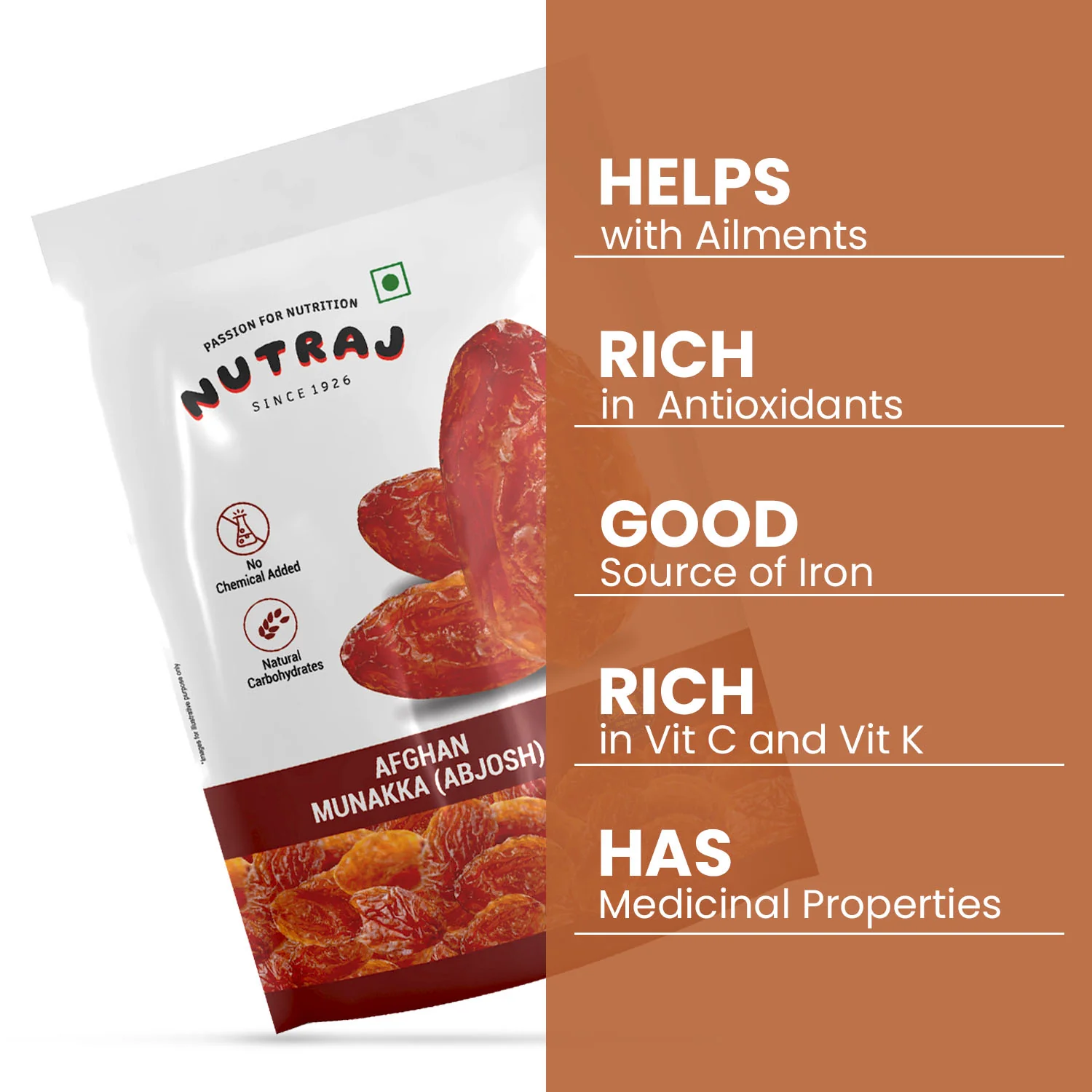 Nutraj Munakka Raisins 200gm (kishmish/kismis/Abjosh) - Image 8