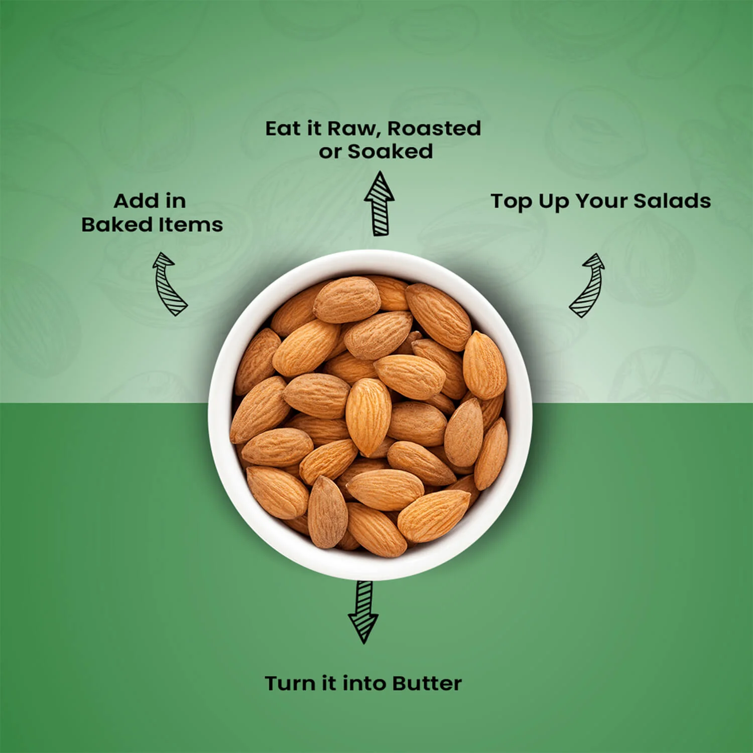 Nutraj Anymany Californian Almonds Badam 1kg - Image 7
