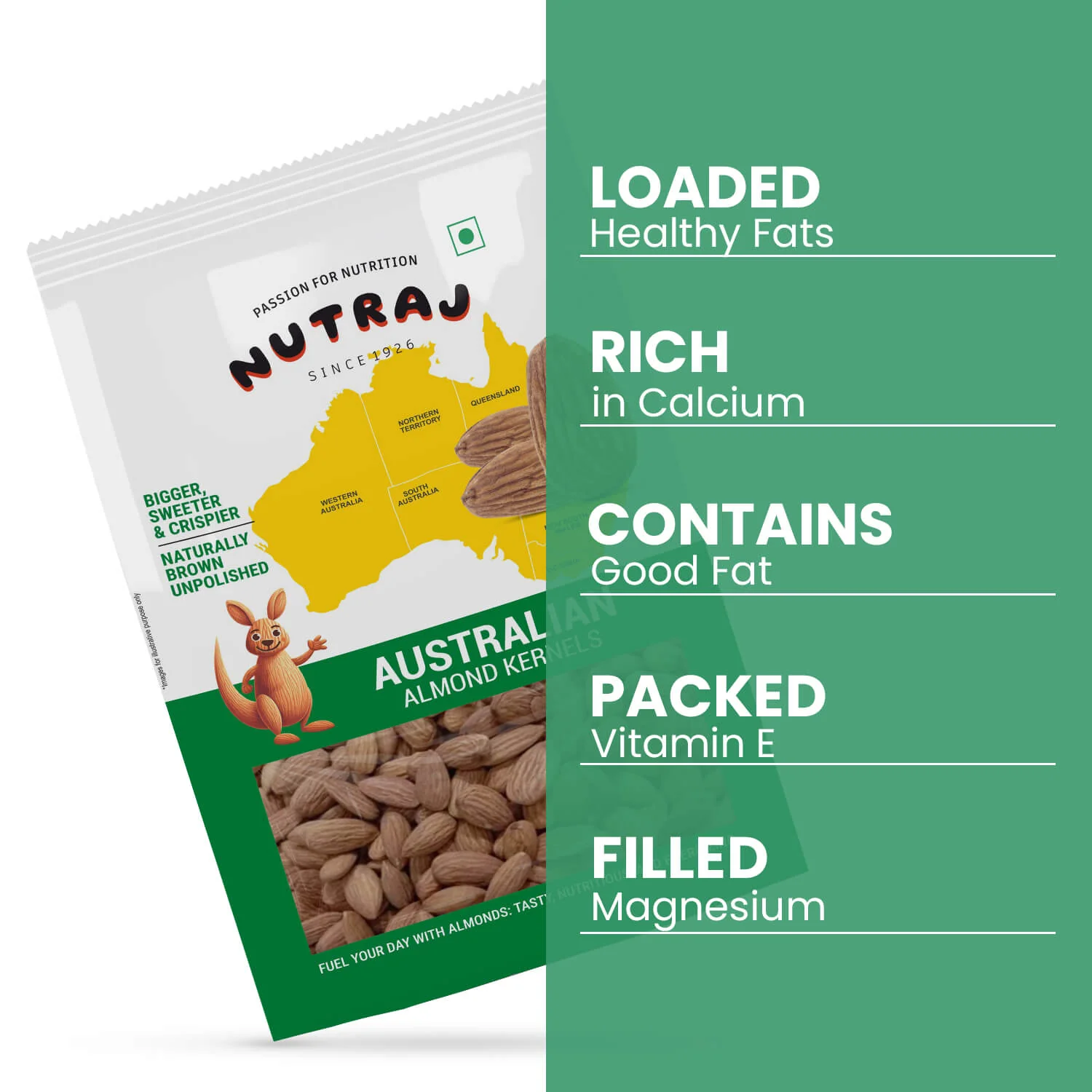 Nutraj Australian Almonds Badam 1kg - Image 4