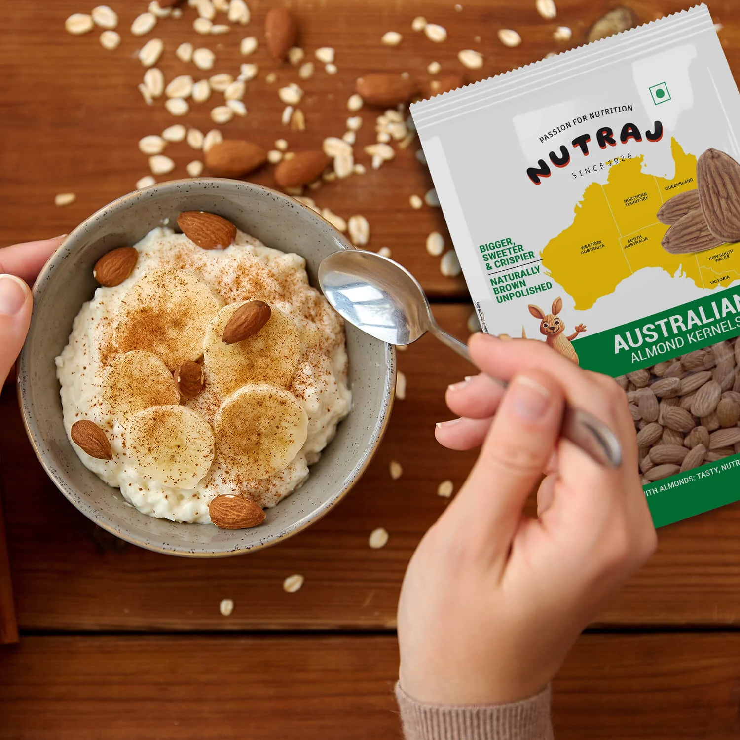 Nutraj Australian Almonds Badam 1kg - Image 7