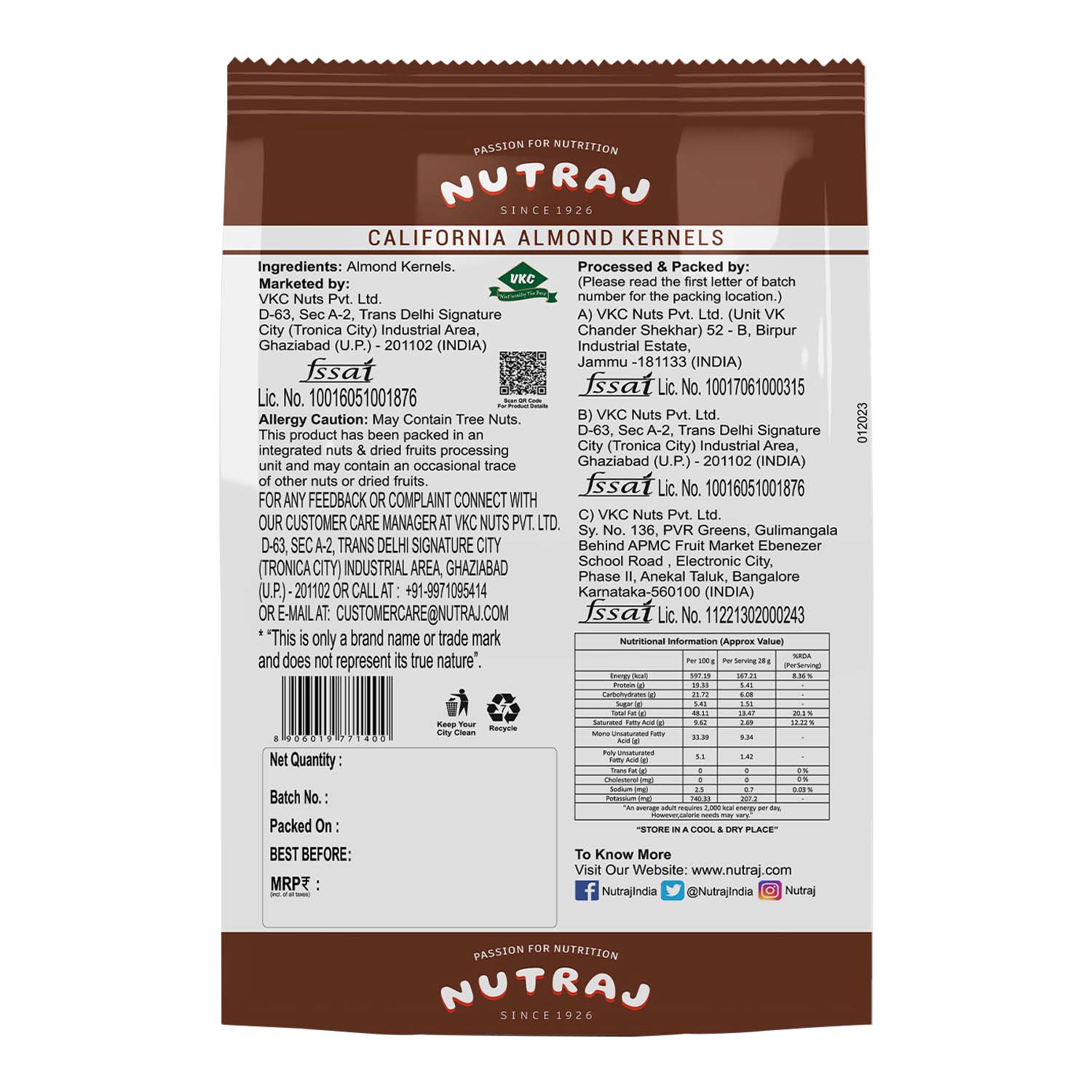 Nutraj California Almond 1kg | Premium Quality Badam - Image 4