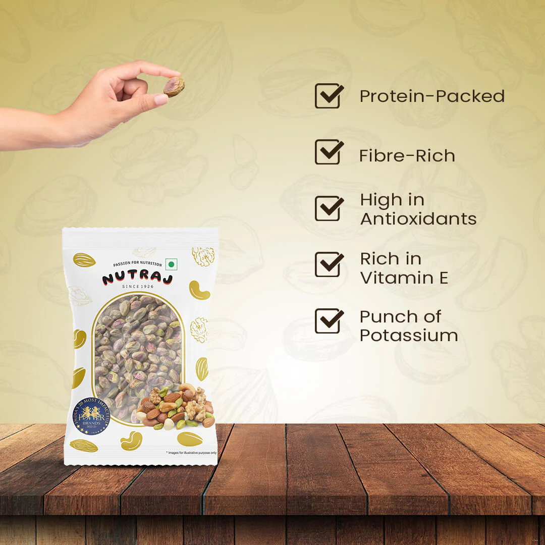 Nutraj California Pistachios Kernels (Pista) 100gm - Image 3