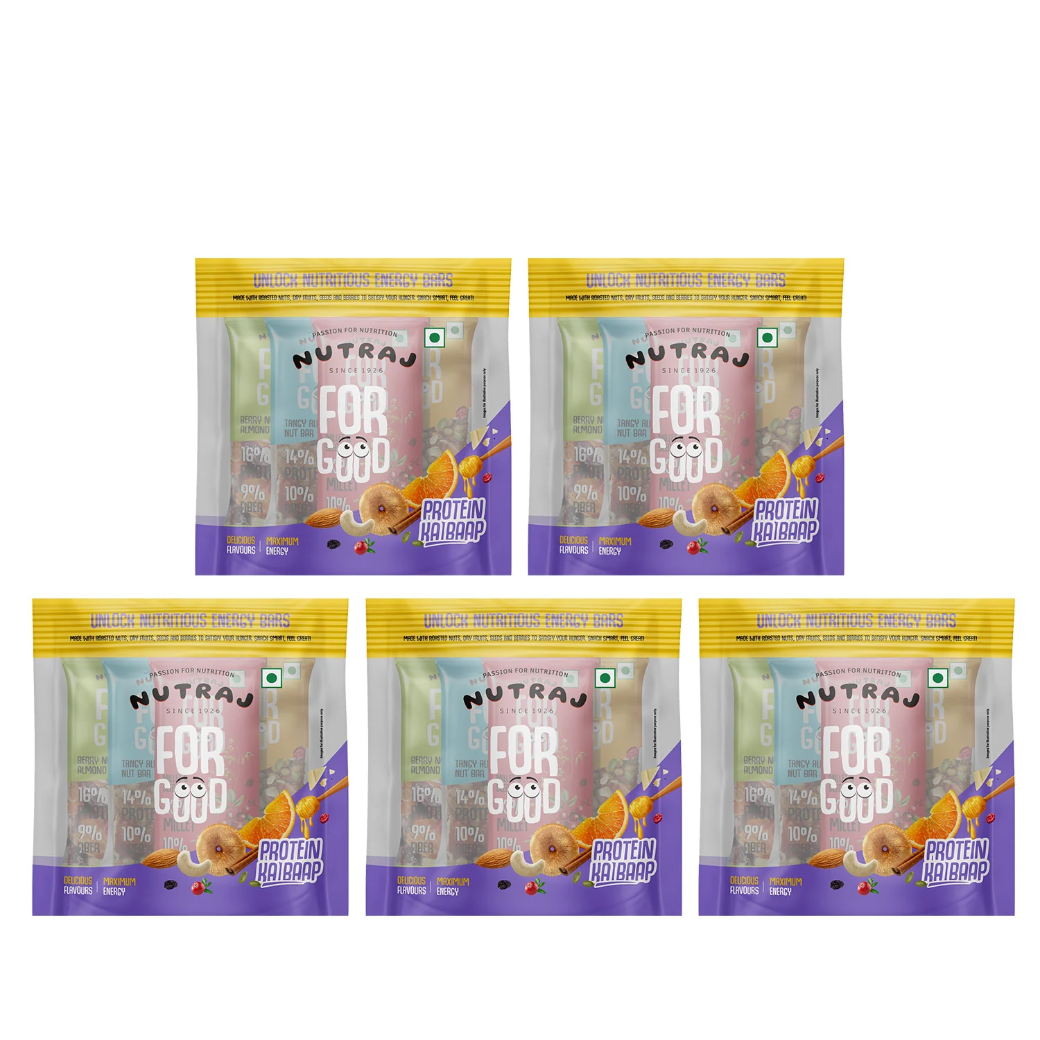 Nutraj For Good Daily Nutrition Protein Energy Nut Bar 100g (25g x 4 Bars) - Image 12