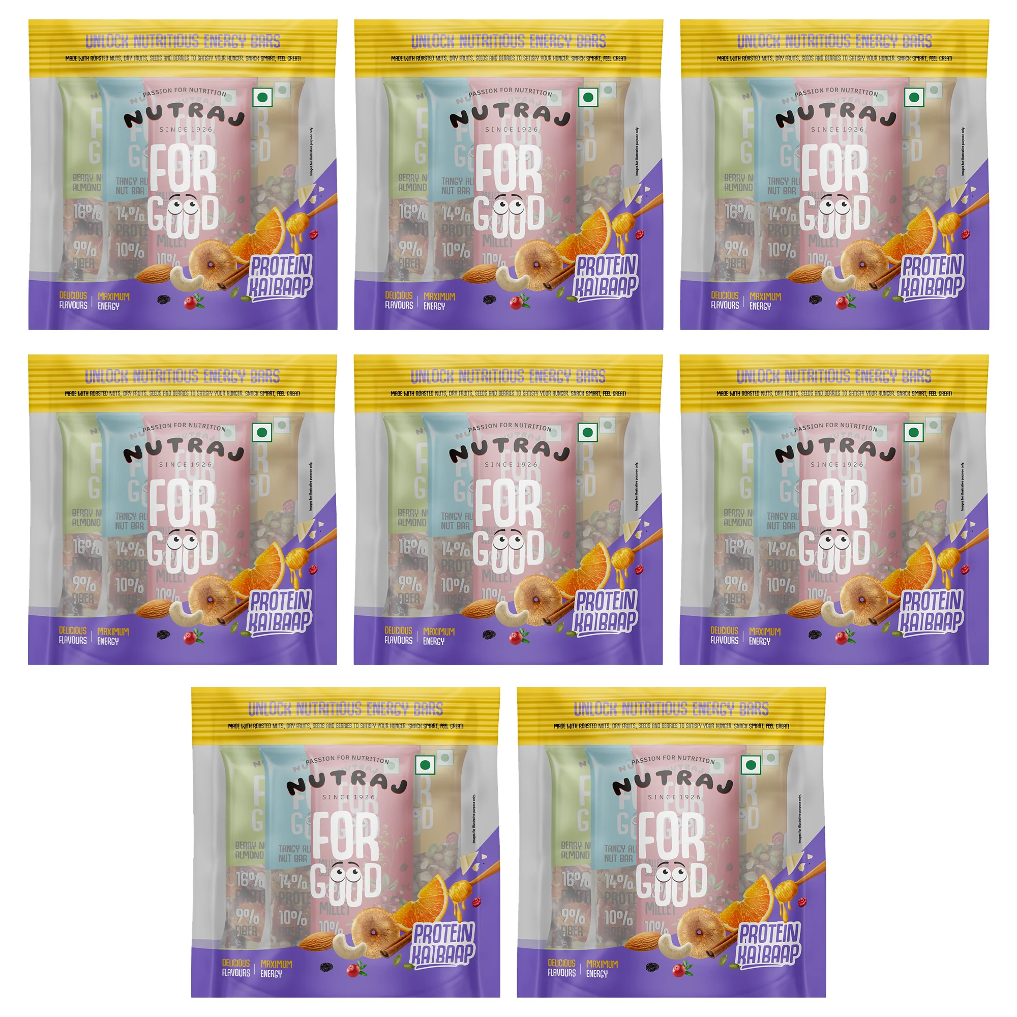 Nutraj For Good Daily Nutrition Protein Energy Nut Bar 100g (25g x 4 Bars) - Image 13