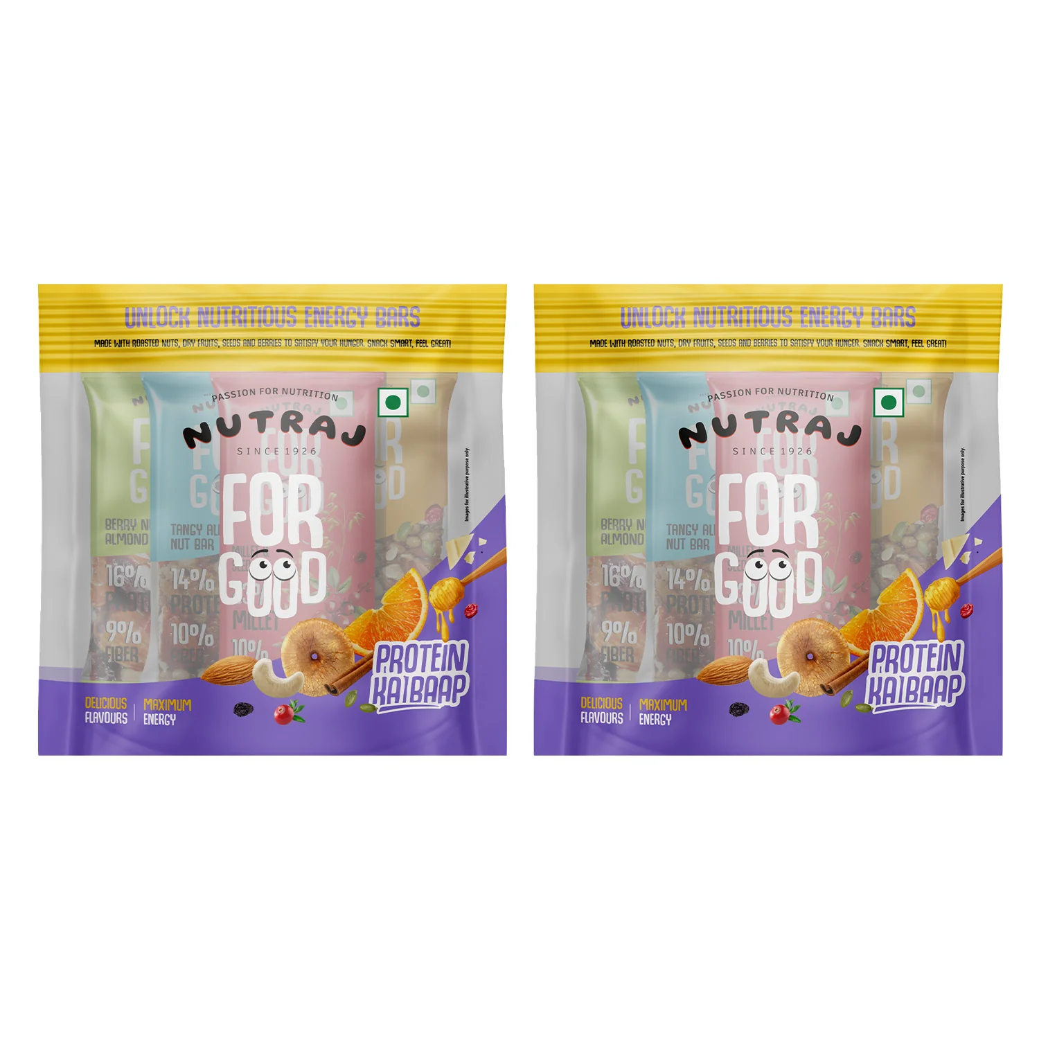 Nutraj For Good Daily Nutrition Protein Energy Nut Bar 100g (25g x 4 Bars) - Image 9