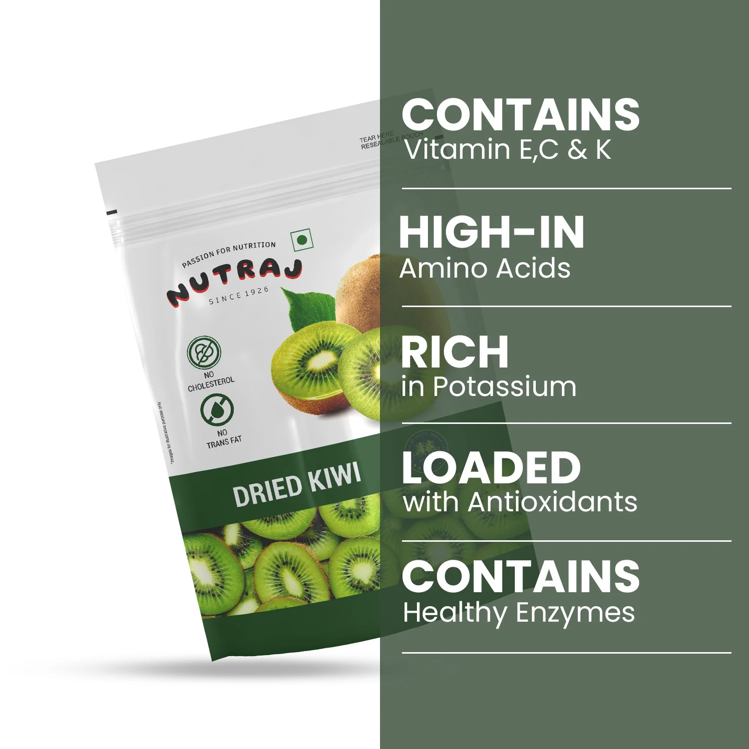 Nutraj Premium Dried Kiwi Slices 200gm - Image 4