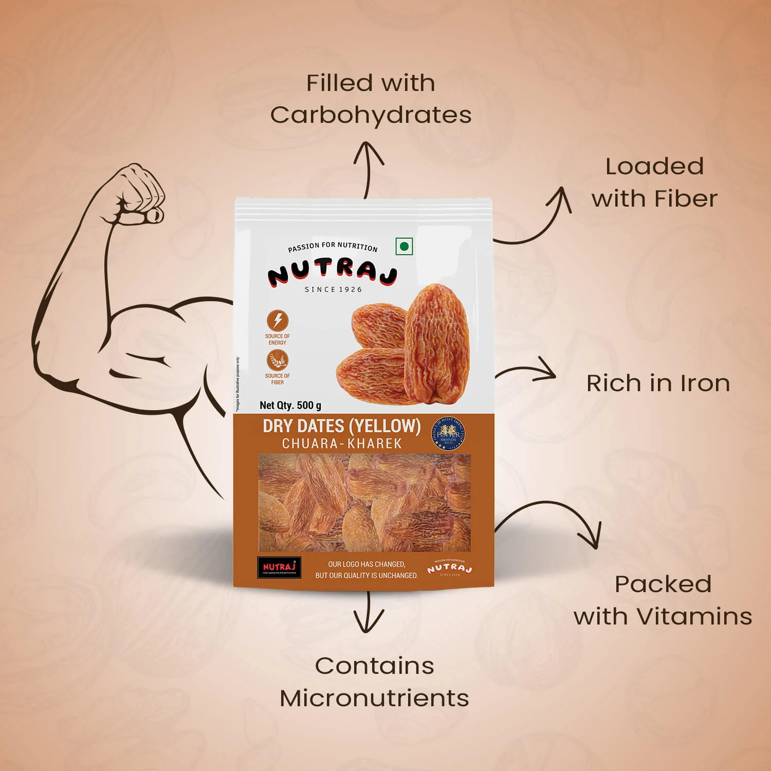 Nutraj Dry Dates Chuara 500gm - Image 6