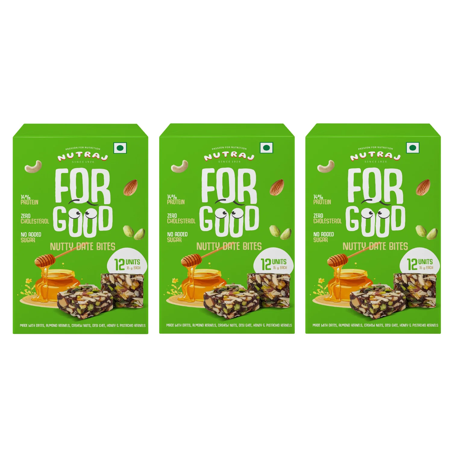 Nutraj For Good Nutty Date Bites 180g (15g x 12 Pieces) - Image 9