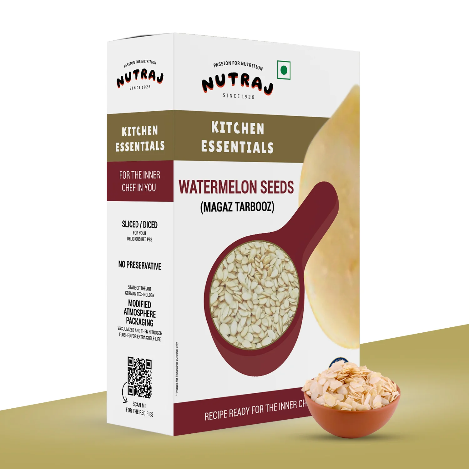 Nutraj Kitchen Essential Watermelon Seeds 200gm - Image 3