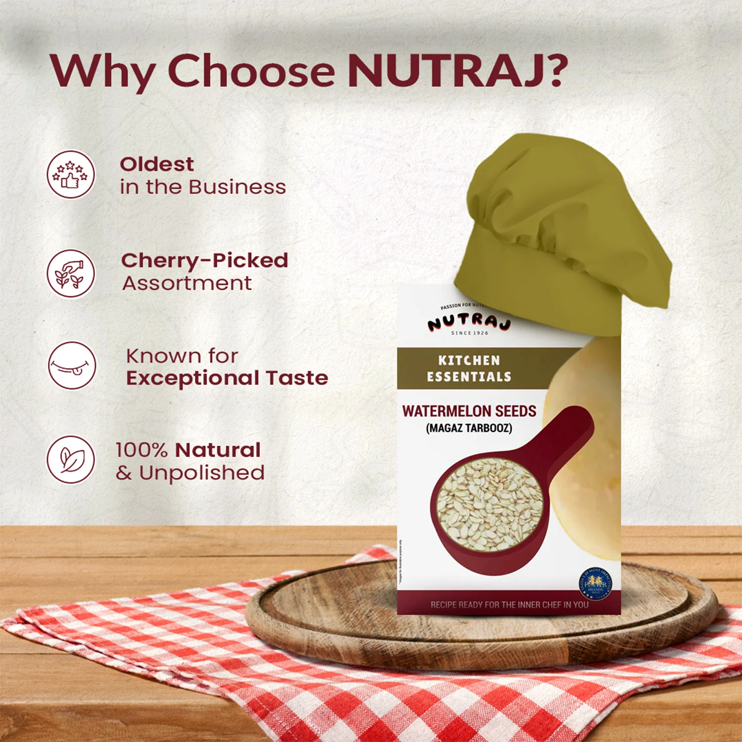 Nutraj Kitchen Essential Watermelon Seeds 200gm - Image 5