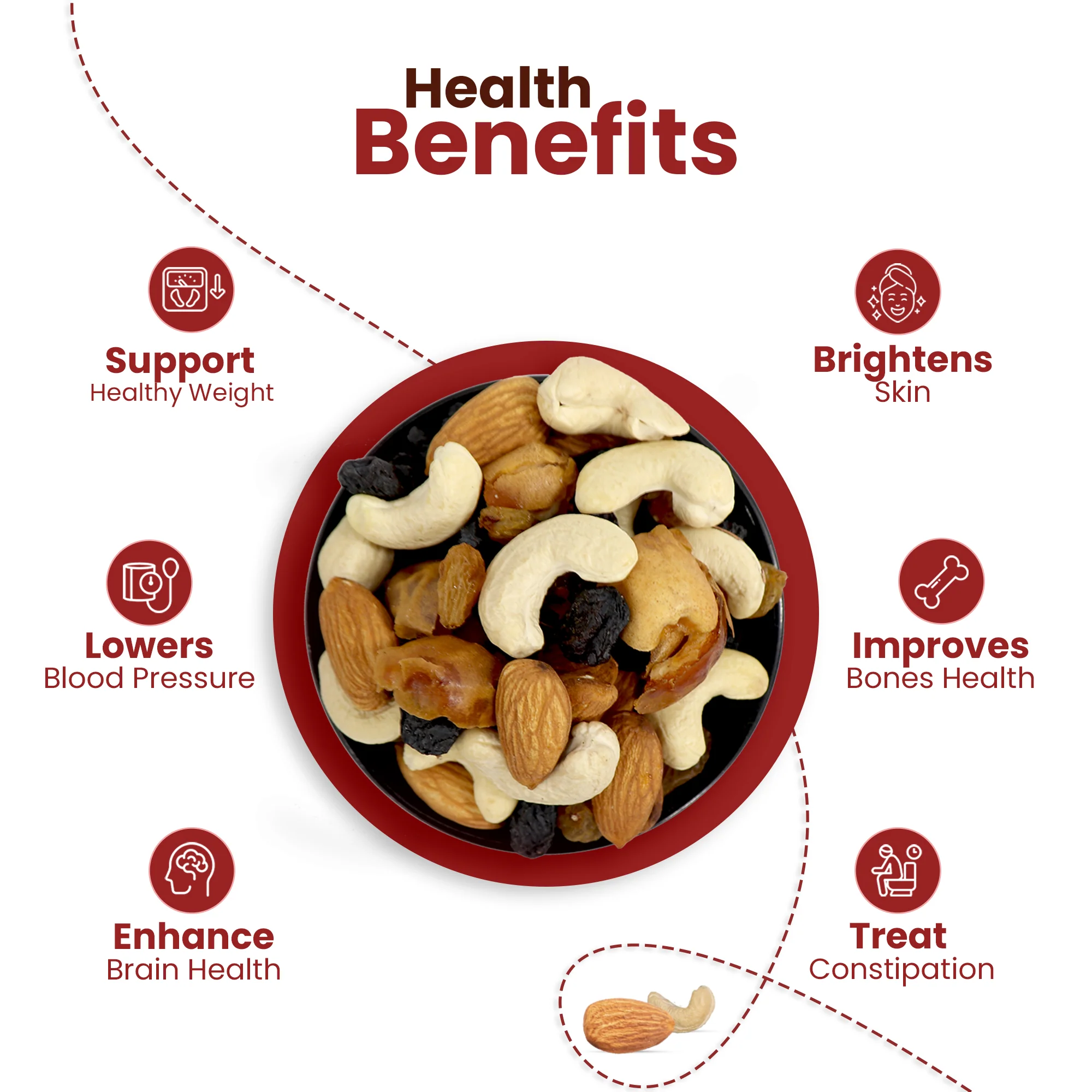 Nutraj Panchmeva Jar 500g Premium Healthy Dry Fruits Mix - Image 5