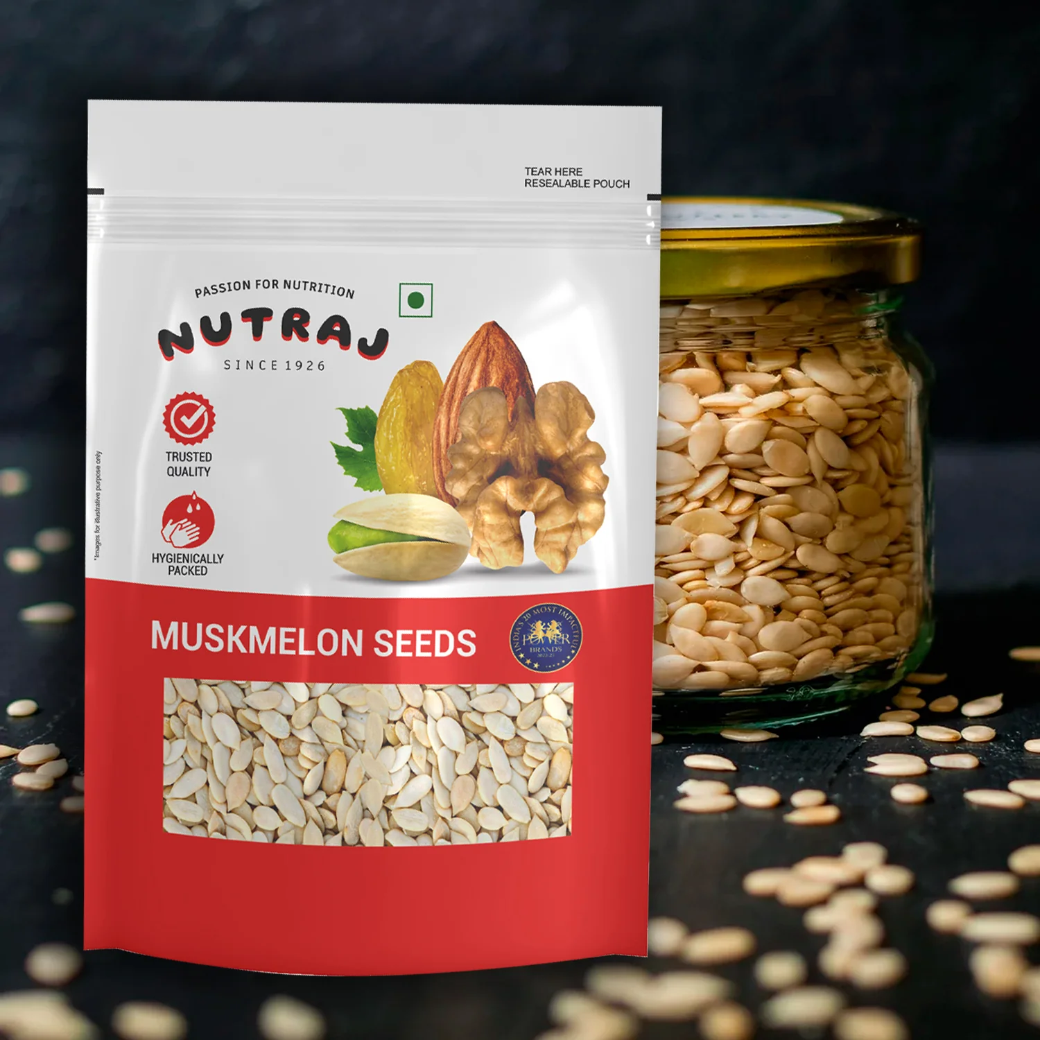 Nutraj Premium Raw Musk Melon Seeds (Kharbuja Seeds) 200gm - Image 4