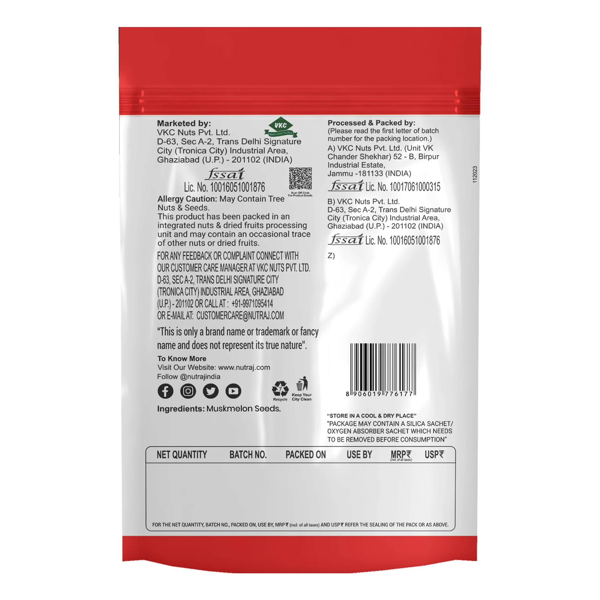Nutraj Premium Raw Musk Melon Seeds (Kharbuja Seeds) 200gm - Image 5
