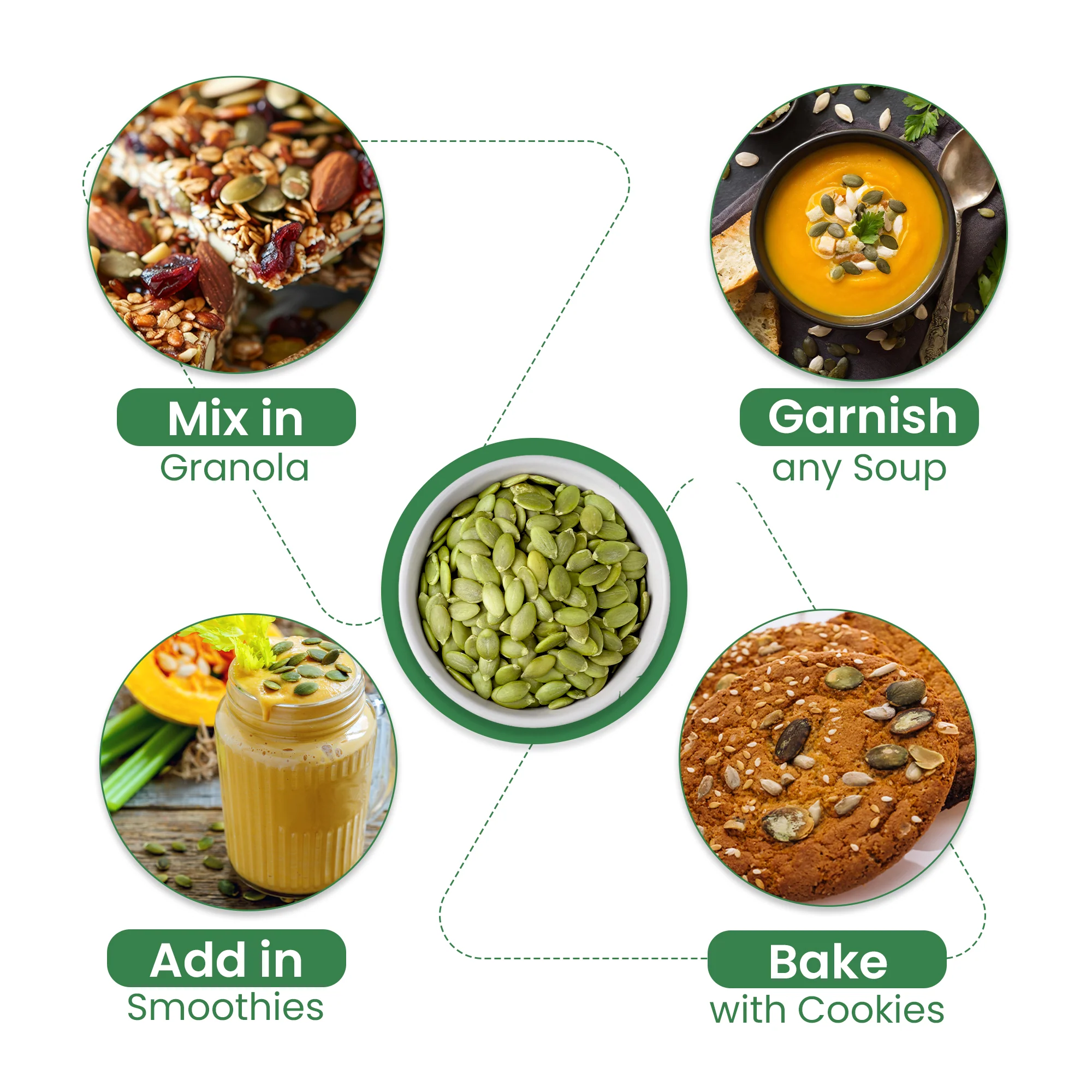 Nutraj Pumpkin seeds 500g Jar - Image 6