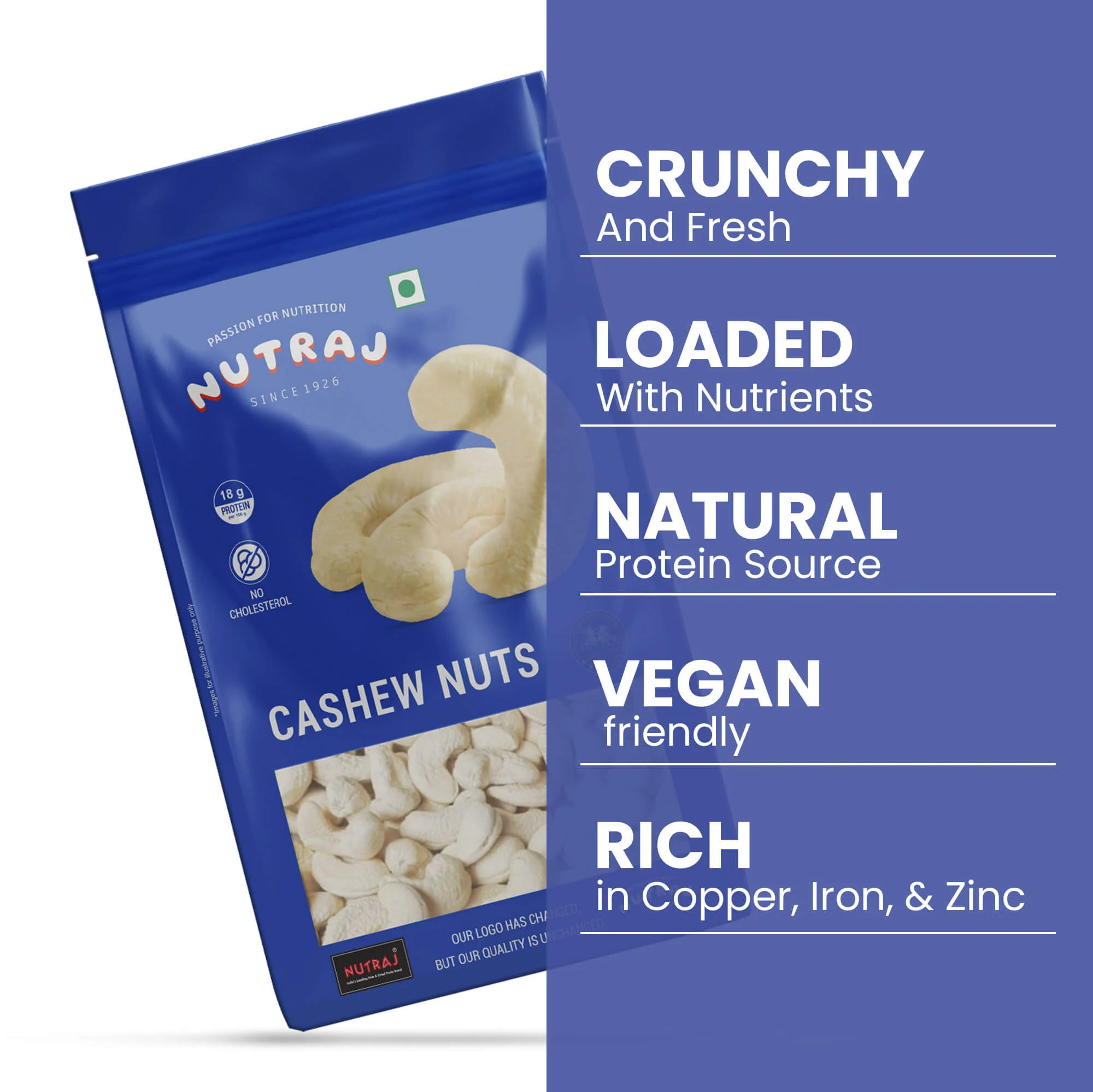 Nutraj Premium Cashew Nuts 1KG (W320) - Image 5
