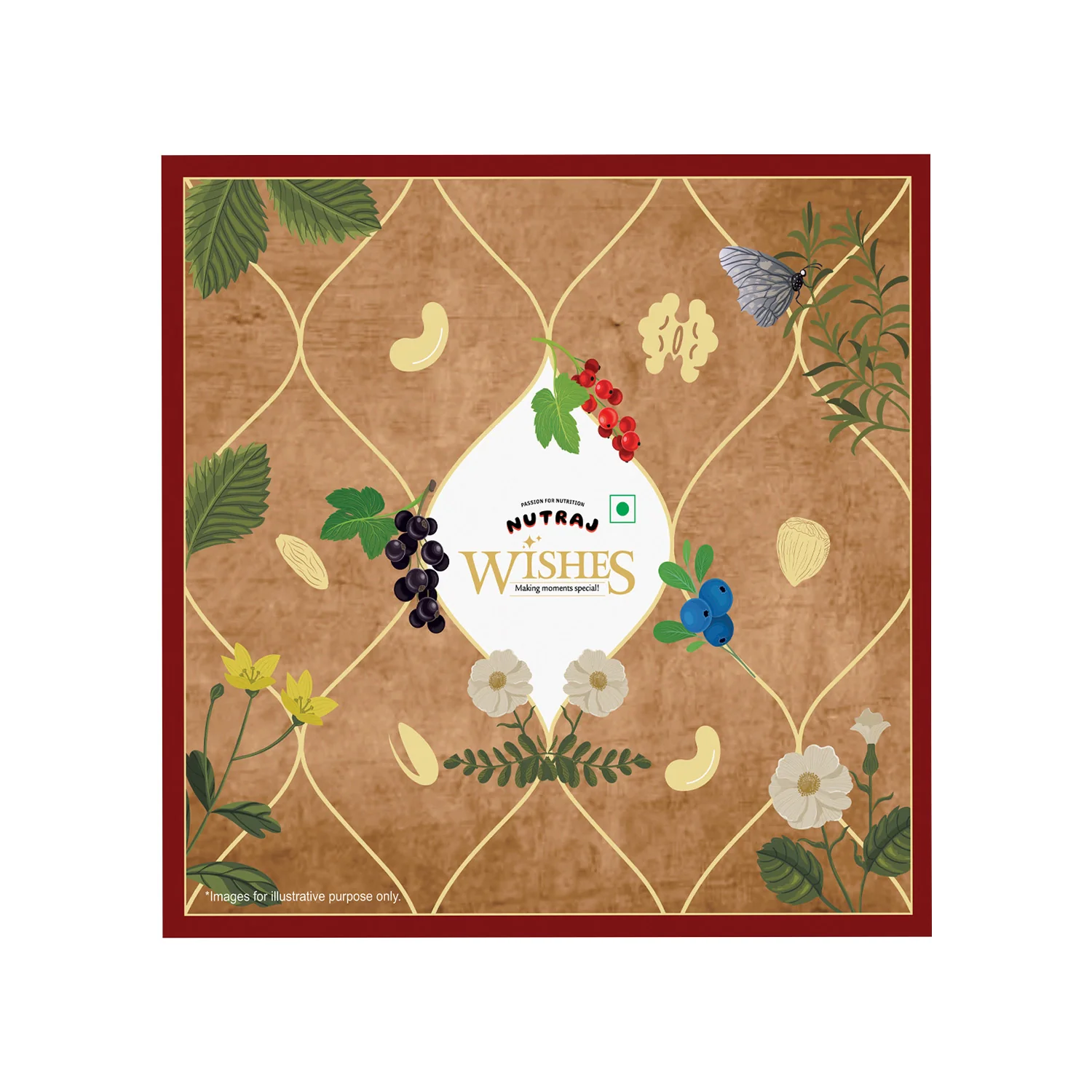 Nutraj Wishes Tradition & Treats 600g Diwali Gift Box | GB-159 - Image 5