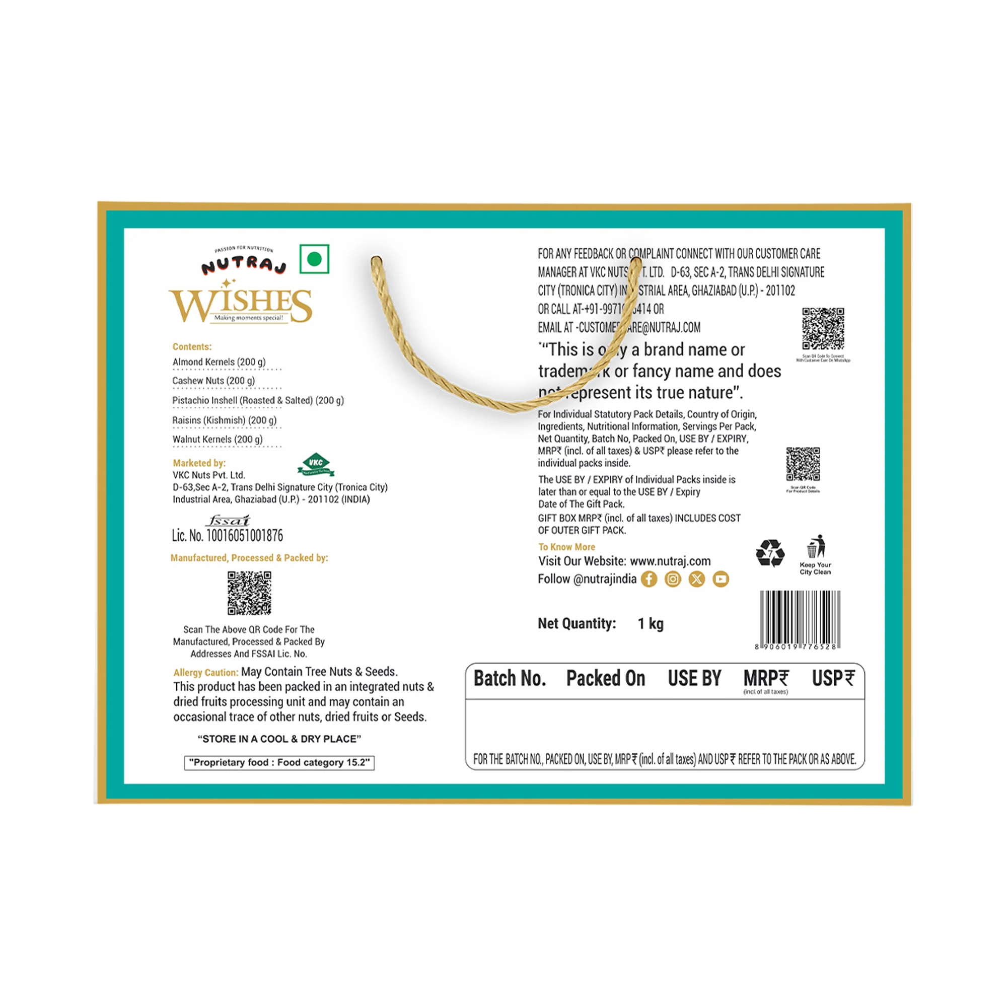 Nutraj Wishes Healthy Delight Gift Box 1kg - Image 3