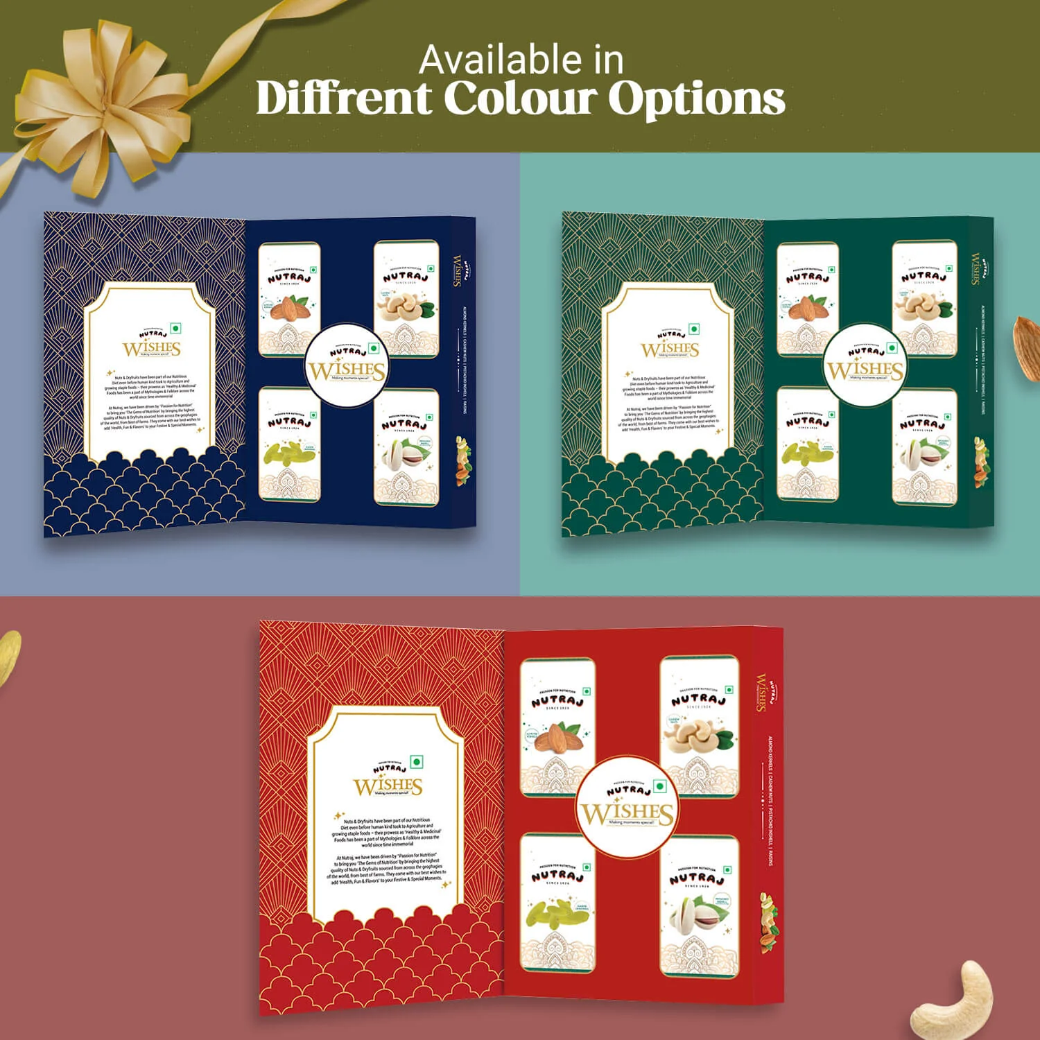 Nutraj Wishes Treasured Tales Gift Box 300g Diwali Gift Box | GB-84 - Image 5